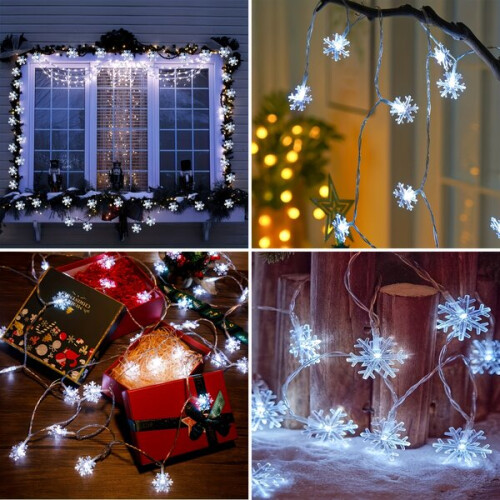 LED Snowflake Christmas Garland 1