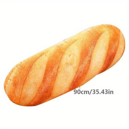 Bread-shaped decorative pillow 1