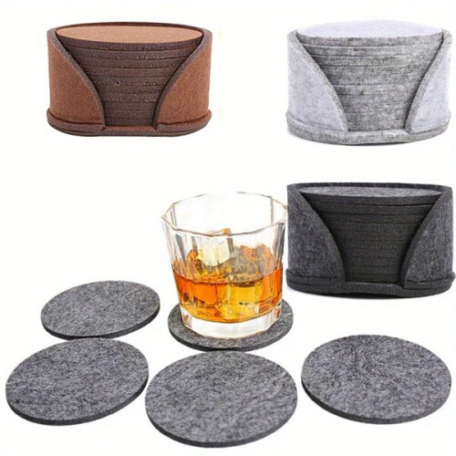 Round felt placemats for the table 1