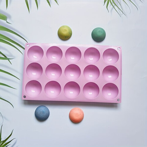 Moule à chocolat hémisphérique en silicone 3D (pièce) pour gâteaux 2