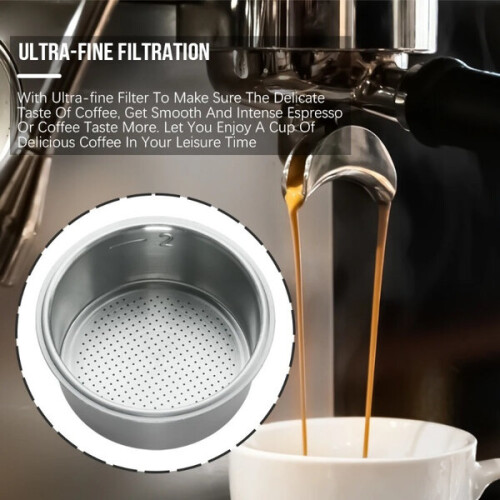 Kaffeefilterkörbe aus Edelstahl, 51 mm – Einzel- und Doppelversion 2