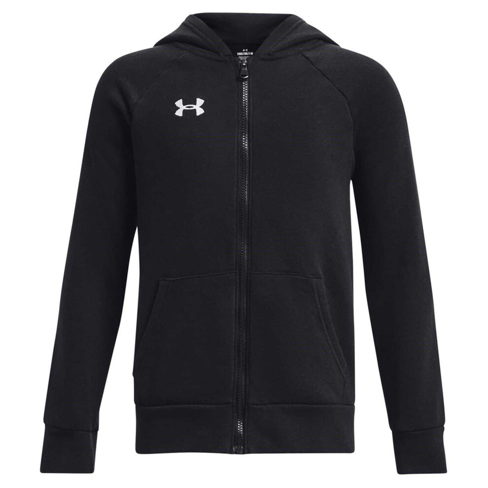 Under Armour (9-10 Years, ) Boys Logo Full Zip Hoodie Black