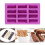 1/2/3 pcs Large 12-cavity rectangular granola bar silicone mold 3