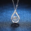 Silver water drop pendant 2