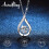 Silver water drop pendant 4