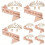 2pcs/Set, Rose Gold Birthday Sash and Crown 4
