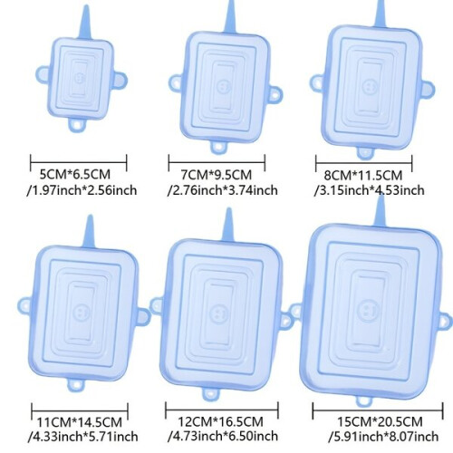 Silikon-Lebensmitteldeckel-Set 2