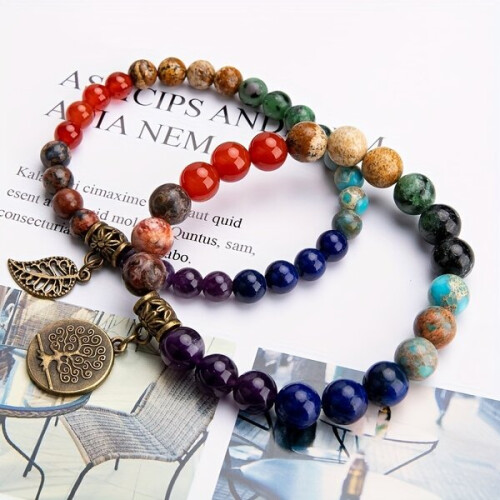 Vintage stone bead bracelet 2