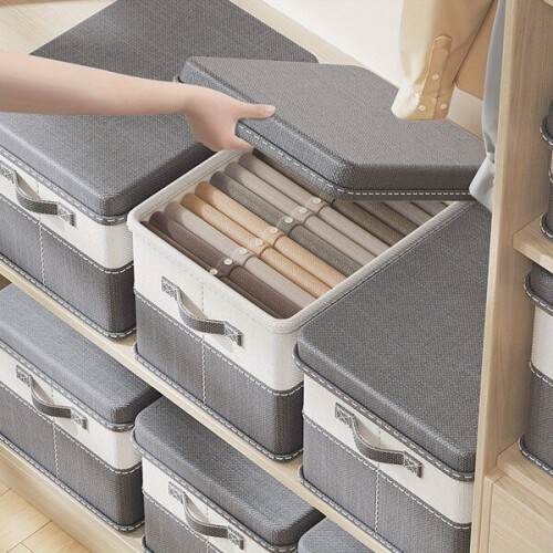 Boîte de rangement pliable avec couvercle 1