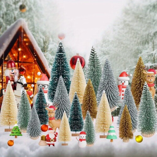 Artificial mini Christmas trees 2