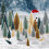 Artificial mini Christmas trees 4