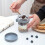 Glass breakfast jar with lid and spoon 3