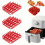 Quadratische Silikon-Backofen-Grillform, BPA-frei 4