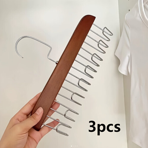 Houten hangers met haken 2