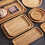 Acacia wood tray, irregular plate, fruit bowls. 3