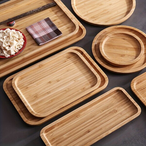 Acacia wood tray, irregular plate, fruit bowls. 2