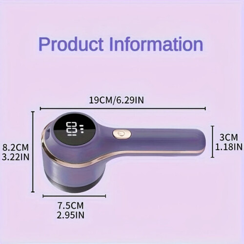 Oplaadbaar ontharingsapparaat met slim digitaal display. 1
