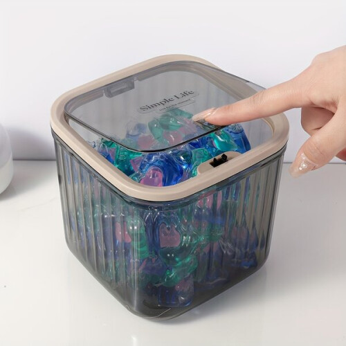 Transparent detergent container 1