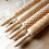 Wooden rolling pin with rose pattern for dough 2