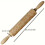 Wooden rolling pin with rose pattern for dough 3