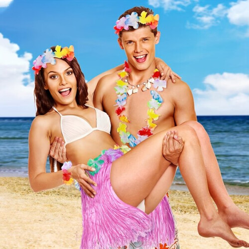 Hawaiian dance costume set 2