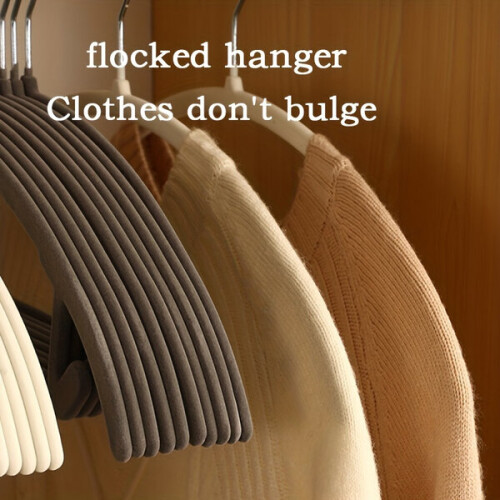 Fluweel plastic hanger set 2
