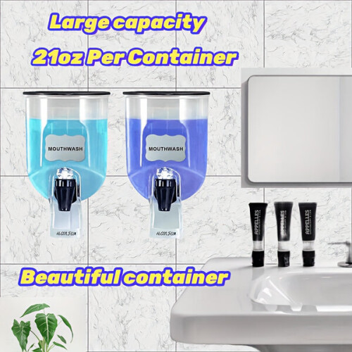 Wall-mounted mouthwash dispenser 2