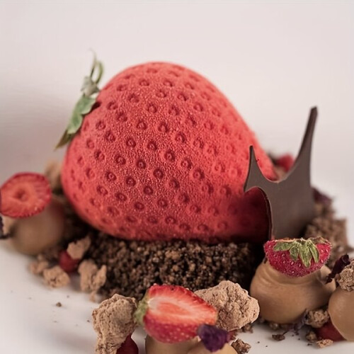 Moule à fraises en silicone 2