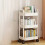 Plastic three-tier trolley 3