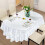 Plastic oval tablecloth, water and grease resistant. 2