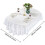 Plastic oval tablecloth, water and grease resistant. 3