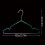 Set metalen hangers met groeven 2