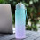 Motivational water bottle with straw 2