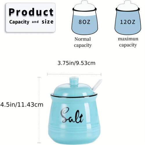 Ceramic spice jar set 1