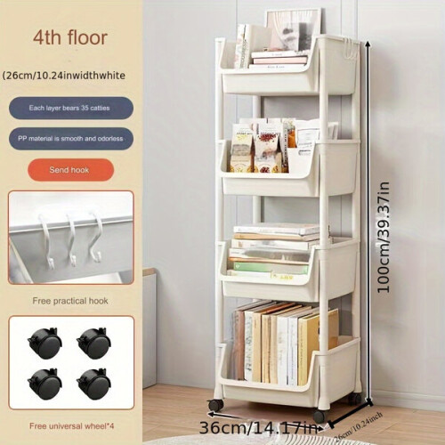 Multi-layer trolley with wheels 1