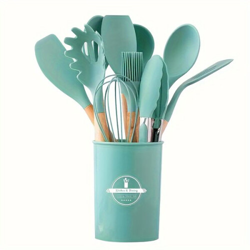 12-piece silicone kitchen tool set 1