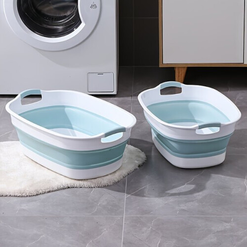 Cesta de ropa plegable con desagüe 2