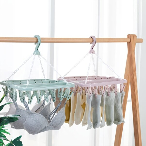 Foldable plastic hanger holder 2