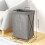 Foldable laundry basket with holder 2