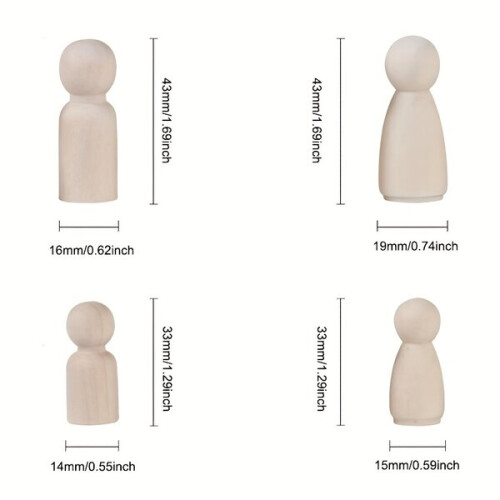 Houten beeldjesset 2