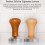 Houten koffiemok met voet 2