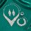 Verzilverde sieradenset 4
