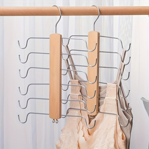 6-tier wooden clothes rack 2
