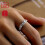 Silver retro leaf ring 5