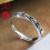 Silver retro leaf ring 3