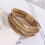 Kunstlederarmband mit Perlen 3