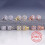 Silver earrings with zirconia 5