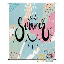 Beach Blanket Sandproof Waterproof Windproof, suitable for outdoor picnics, tent camping, camping mats/86.6*70.8 in