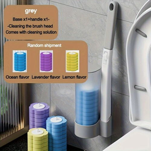 Disposable toilet brush set 1