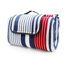 200x200cm Thickened Picnic Mat, Waterproof Large Portable Fleece Beach Blanket for Outdoor Camping BBQ Summer